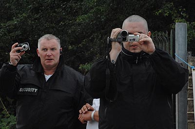 The BNP gestapo start filming...