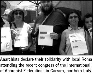 Previous Roma solidarity demo in Italy on July 2008