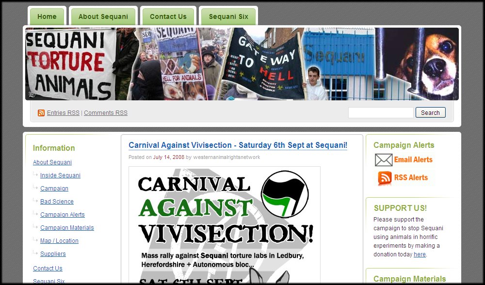 Stop Sequani Animal Testing