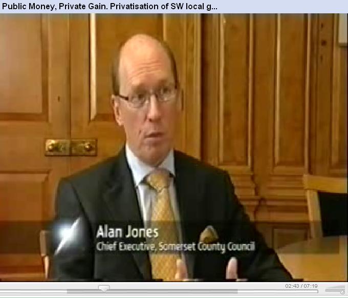 Alan Jones, Chief Executive of Somerset County Council. But for how long?