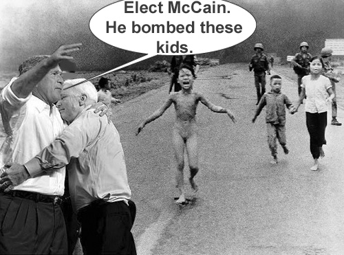 McCain bombed