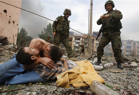 oh look, they burned down a building, just for show