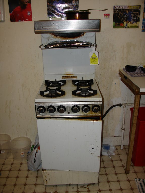 dangerous gas cooker