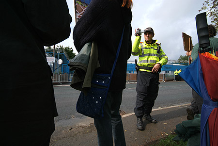Gathering intelligence on the activists.