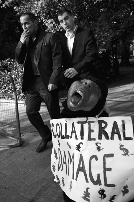 UK, London. Grosvenor Square, 7-day US Embassy demo. 2008.