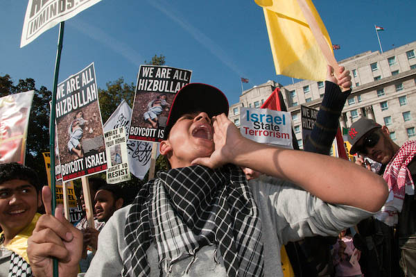 Marchers on Park Lane