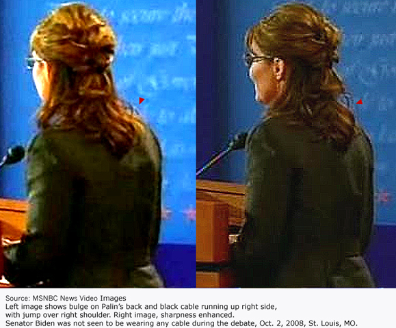 Bulge on back and cable on right side