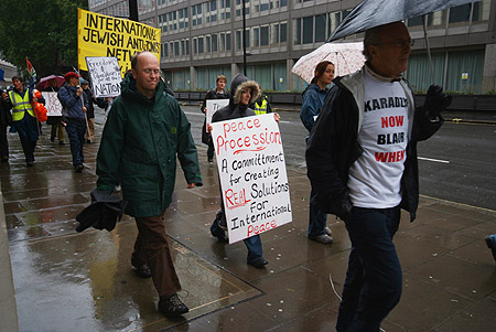The procession gets under way.