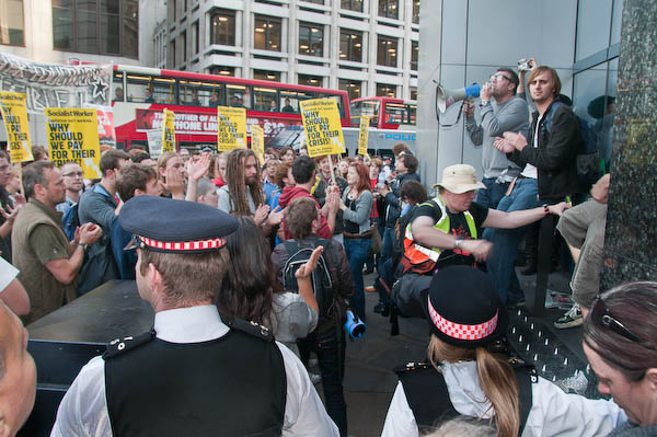 Rally at the end of the event