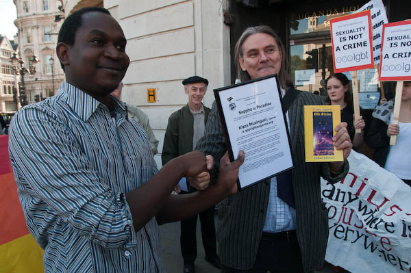 Kizza Musinguzi gets the Sappho in Paradise Award