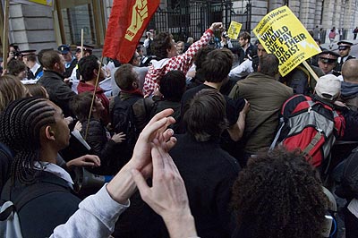 Heading down the road.