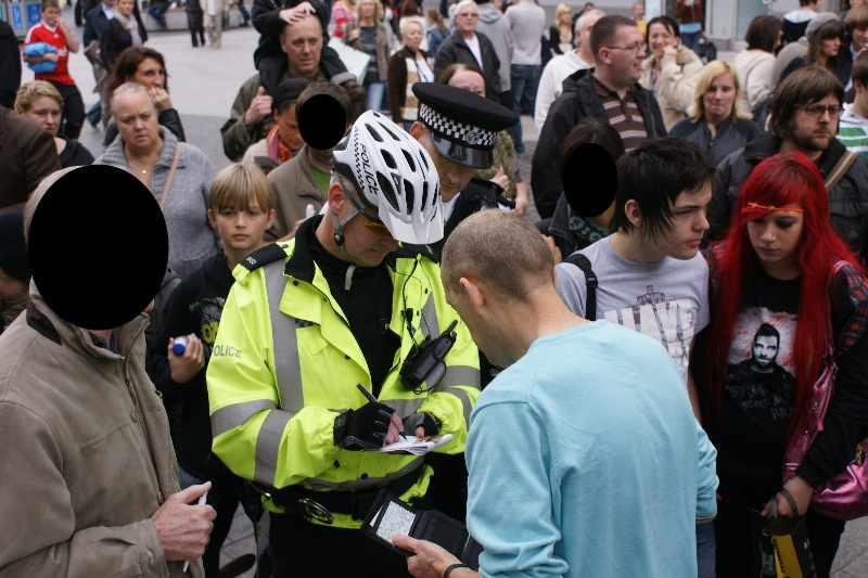 Clearly a man trying to do his job.