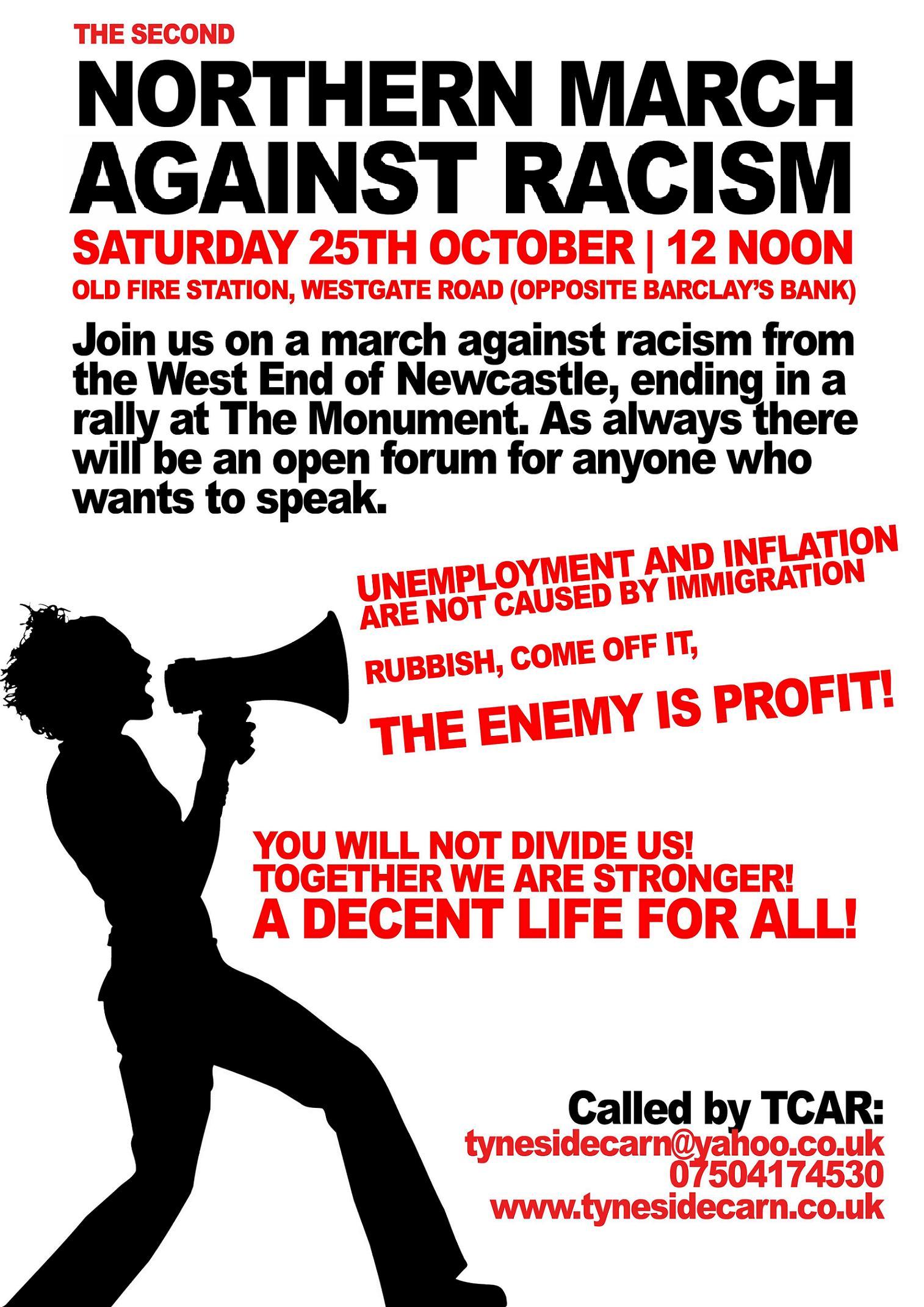 flyer for the march