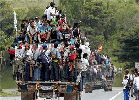 Travelling to join the Minga