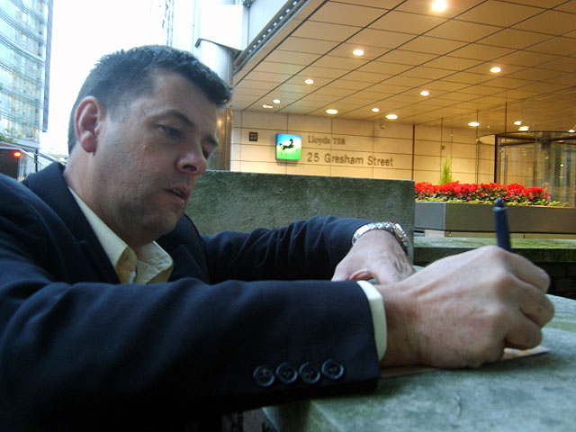 Vince Shalom Prepares Copy Letter for Eric Daniels CEO Lloyds TSB Gresham Street