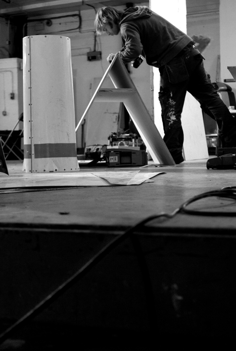 preparations for muTATE BRITAIN, London. 2008