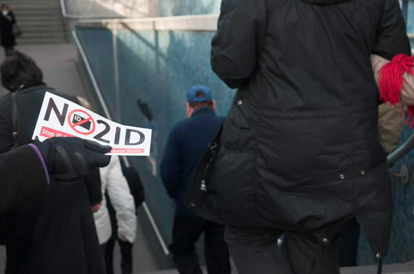 Leafletting outside Lunar House