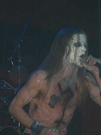 Taake singer Hoest at the gig in Germany