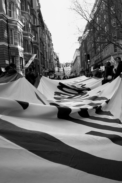 National climate March. Grosvenor Square to Parliament Sq. 06.12.08