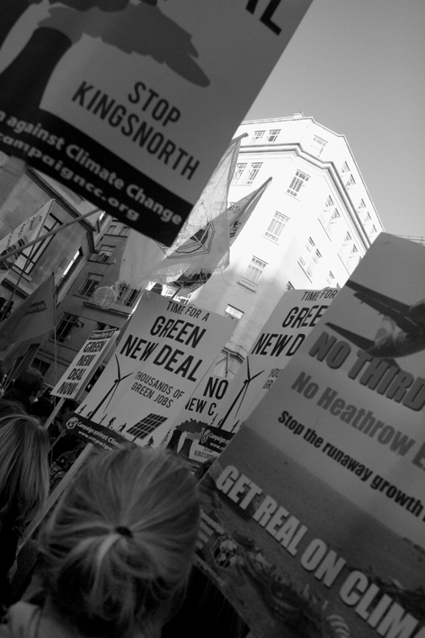 National climate March. Grosvenor Square to Parliament Sq. 06.12.08