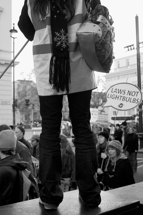 National climate March. Grosvenor Square to Parliament Sq. 06.12.08