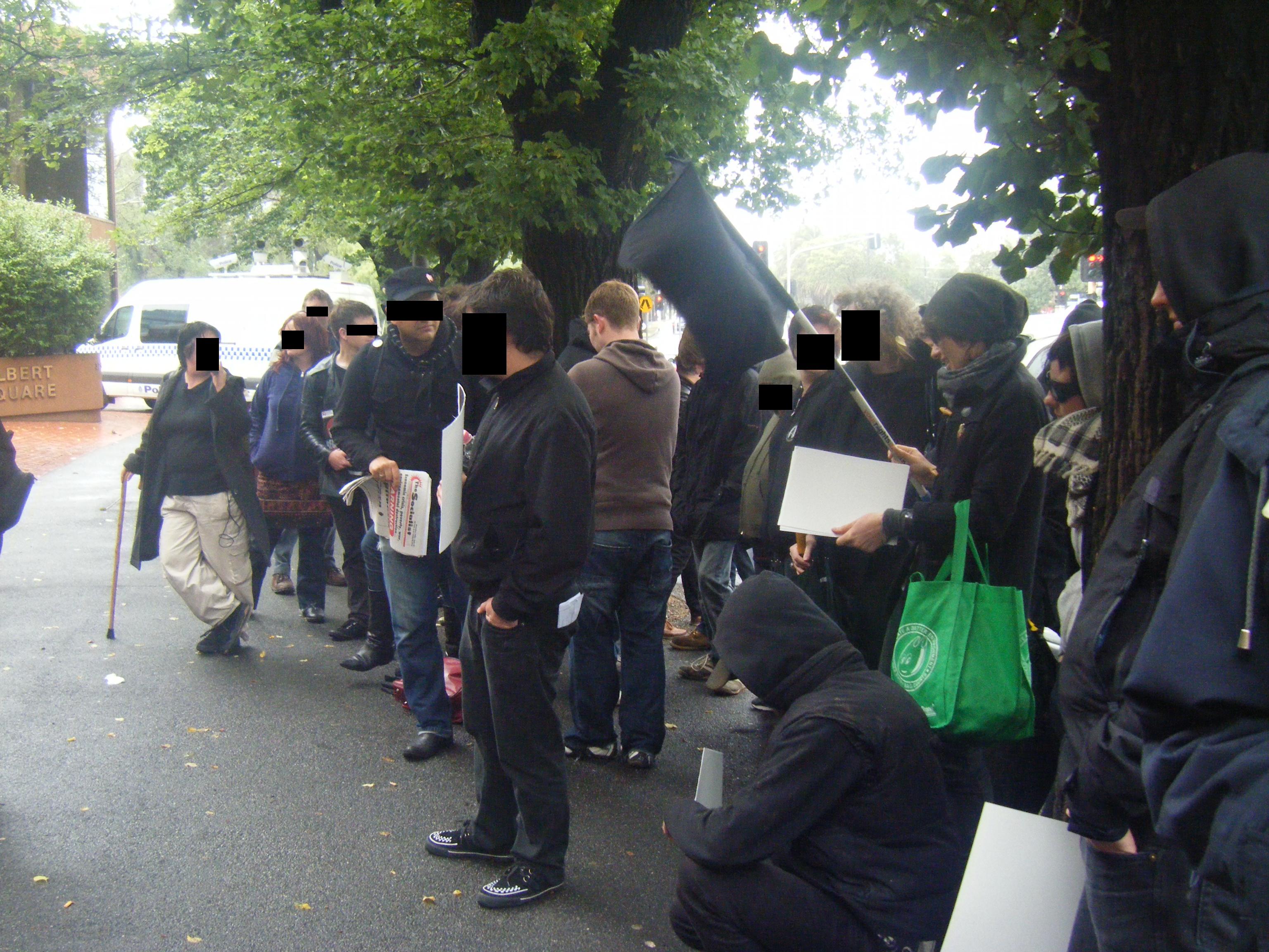 big brother surveillance van watches demo