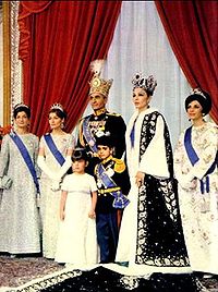 Mohammad Reza Shah Pahlavi and his wife, Empress Farah