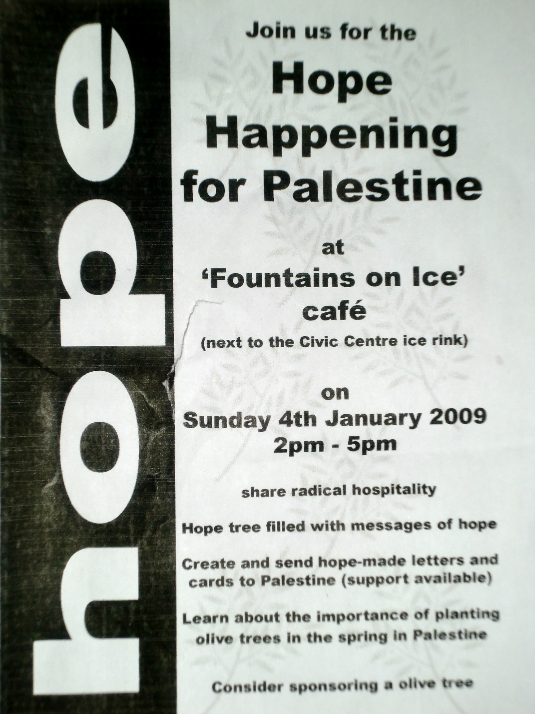 hope Happening poster