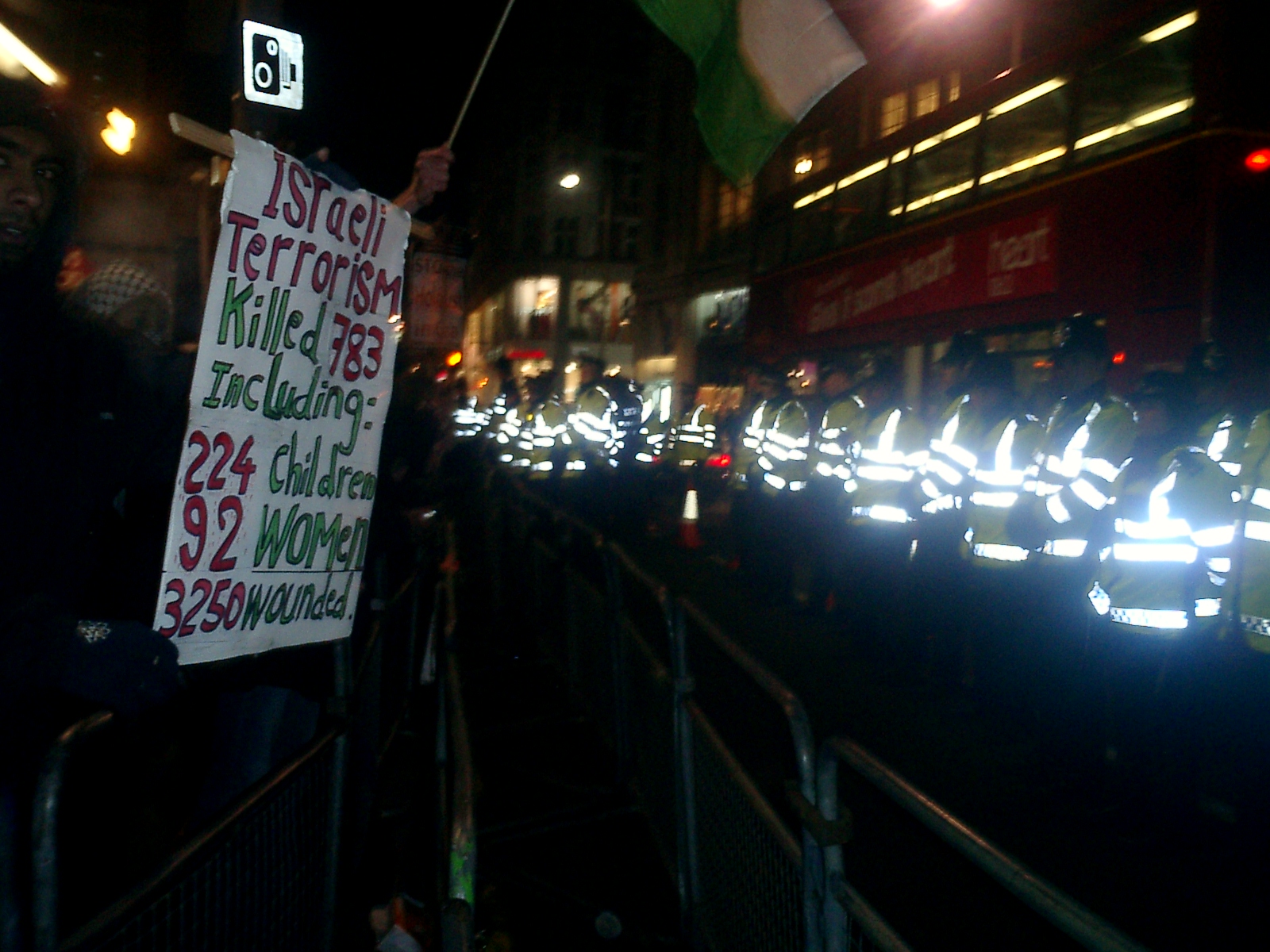 Israeli Embassy protest, 9 January 2009