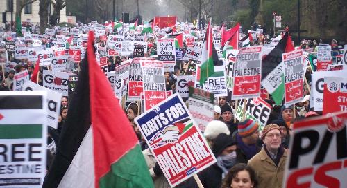 Marchers as far as the eye can see…