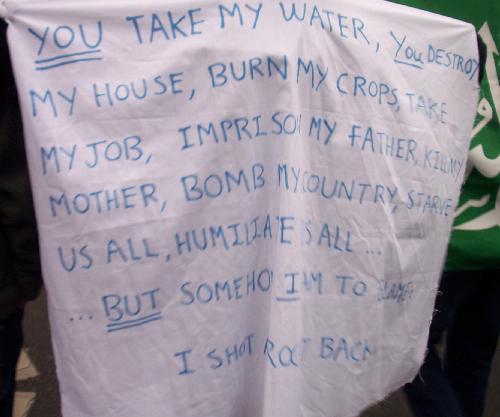 You take my water…