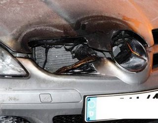 Again two upperclass cars burned, Berlin