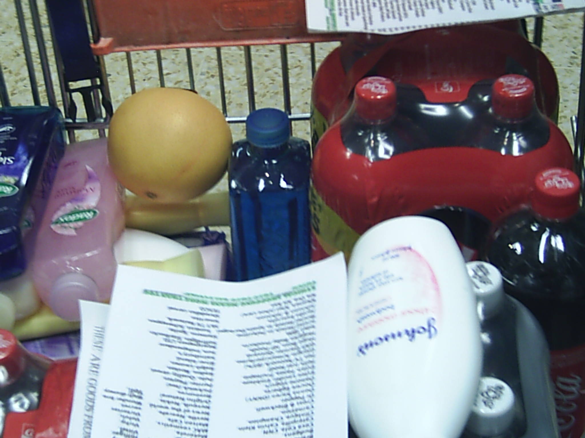 trolley left with message