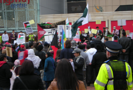 listening to speakers