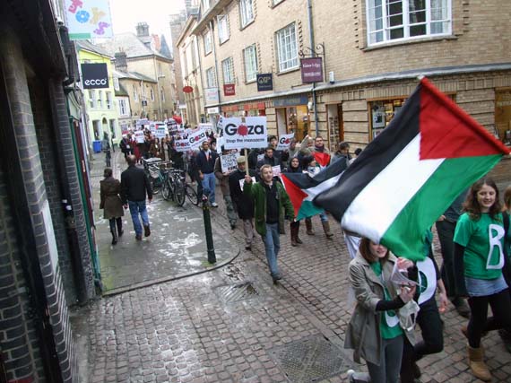 On the march up Green Street.