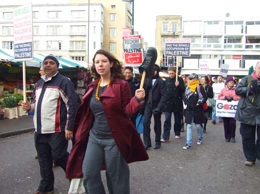 ...And back to Market Square, replete with shoe protestor.