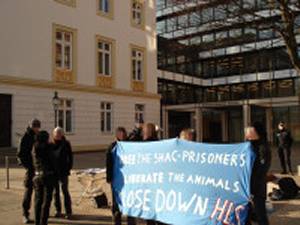 UK SHAC 7 SOLIDARITY DEMO IN HAMBURG, GERMANY