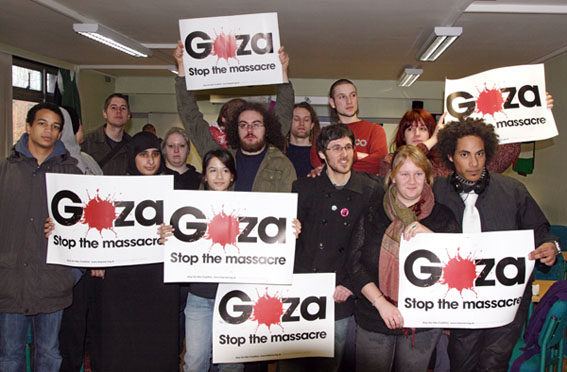 Photo call of a number of the occupiers