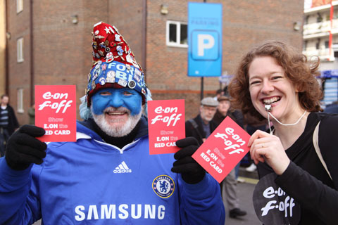 Fans were more than happy to turn against the 'sponsors'.