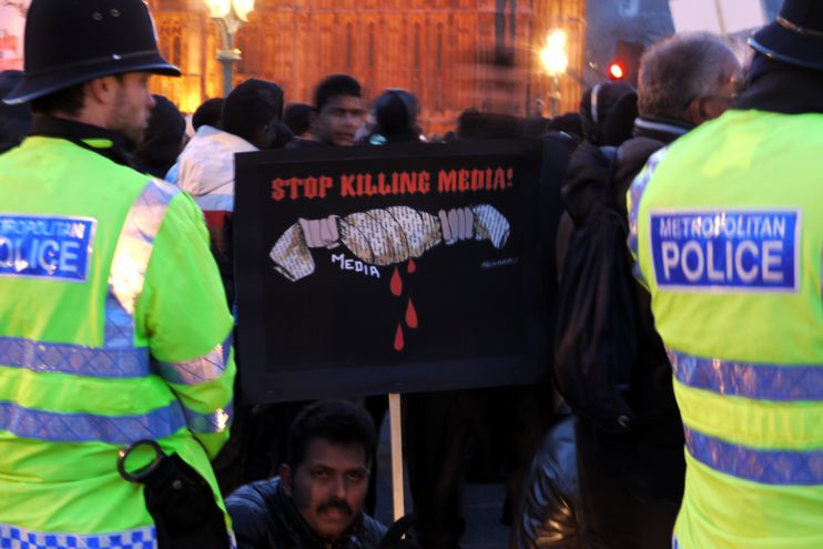 press freedom placard