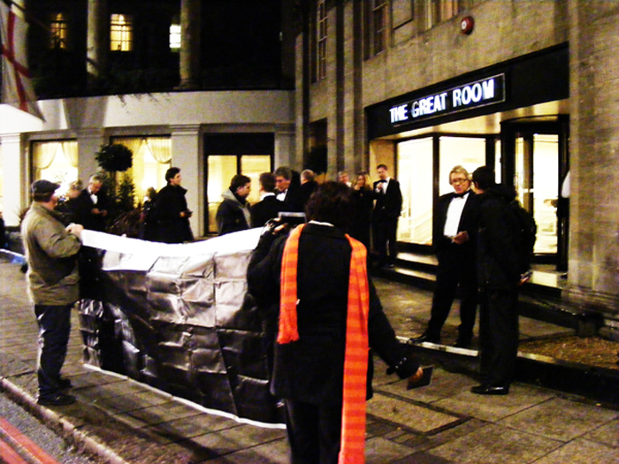 Outside the Institution of Engineering and Technology Annual Dinner