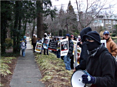 Outside Alice Rivlin's place