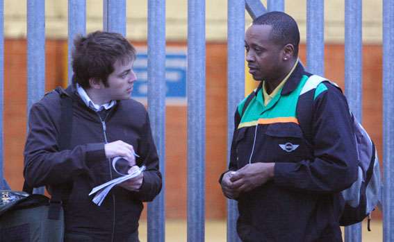 Cowley worker being interviewed by Oxford Paper