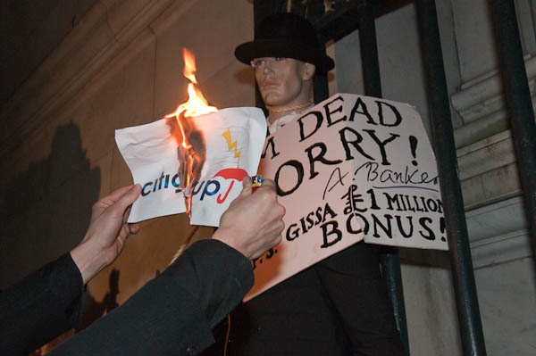 Citigroup failed to set the banker on fire