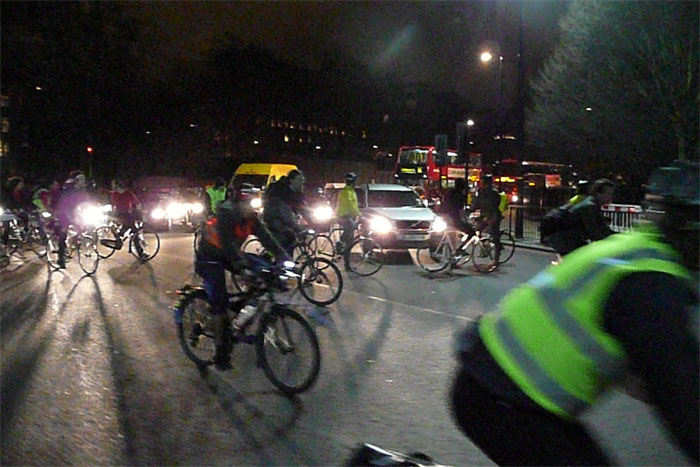 corking at top of park lane