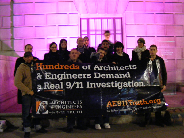February 26th: Outside the Royal Institute of British Architects awards dinner