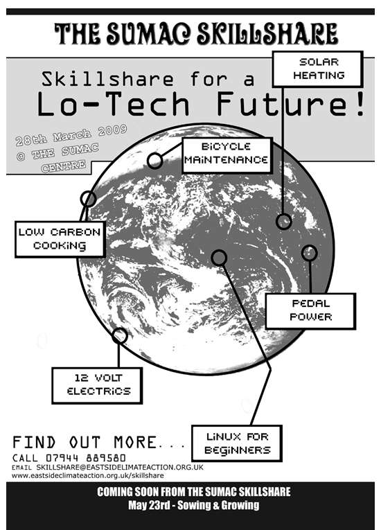 Lo-tech Skillshare flyer