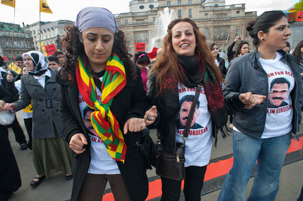 Most people at Newroz wore Ocalan t-shirts