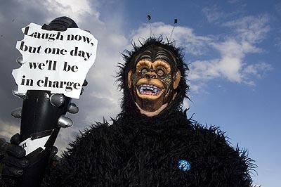 Jackie Smith spotted hiding from the tabloids.