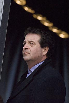 Mr Thomas waits to enter stage left.